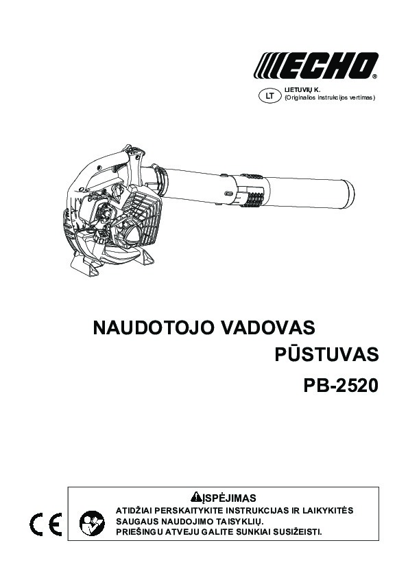 PB-2520 operating manual LT